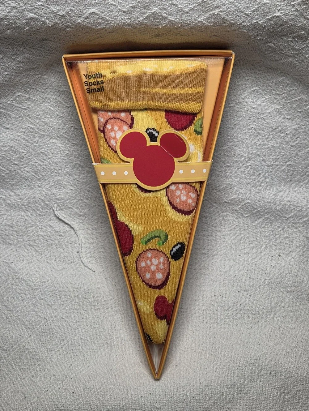 Disney Parks Pizza Socks Gift Set | Youth Small + Medium | Matching Pair